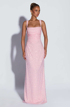 Calanthe Maxi Dress - Blush Sparkle R.F