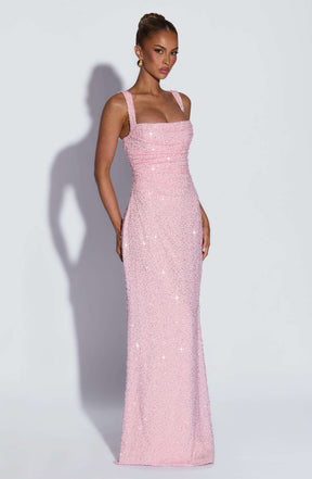 Calanthe Maxi Dress - Blush Sparkle R.F