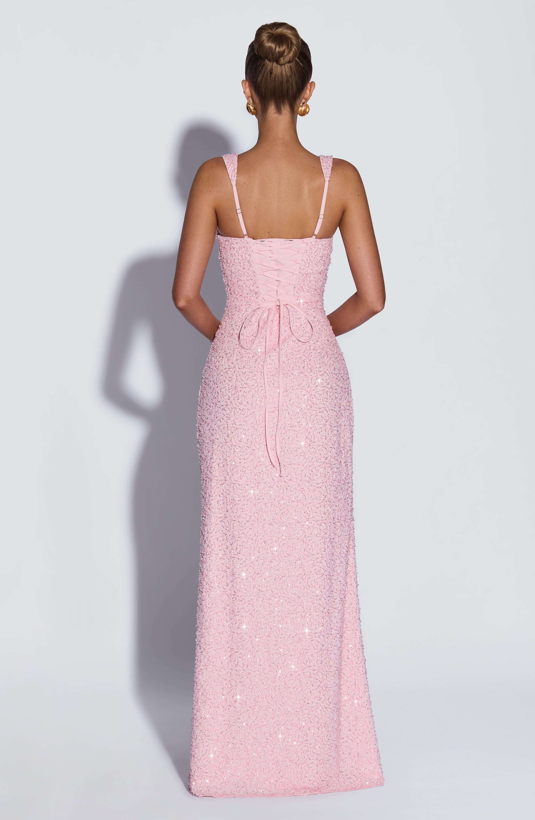 Calanthe Maxi Dress - Blush Sparkle R.F