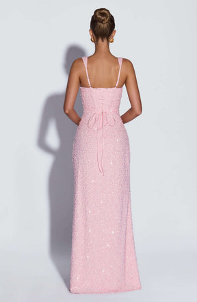 Calanthe Maxi Dress - Blush Sparkle R.F