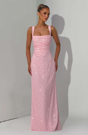 Calanthe Maxi Dress - Blush Sparkle R.F