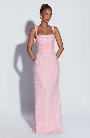 Calanthe Maxi Dress - Blush Sparkle R.F
