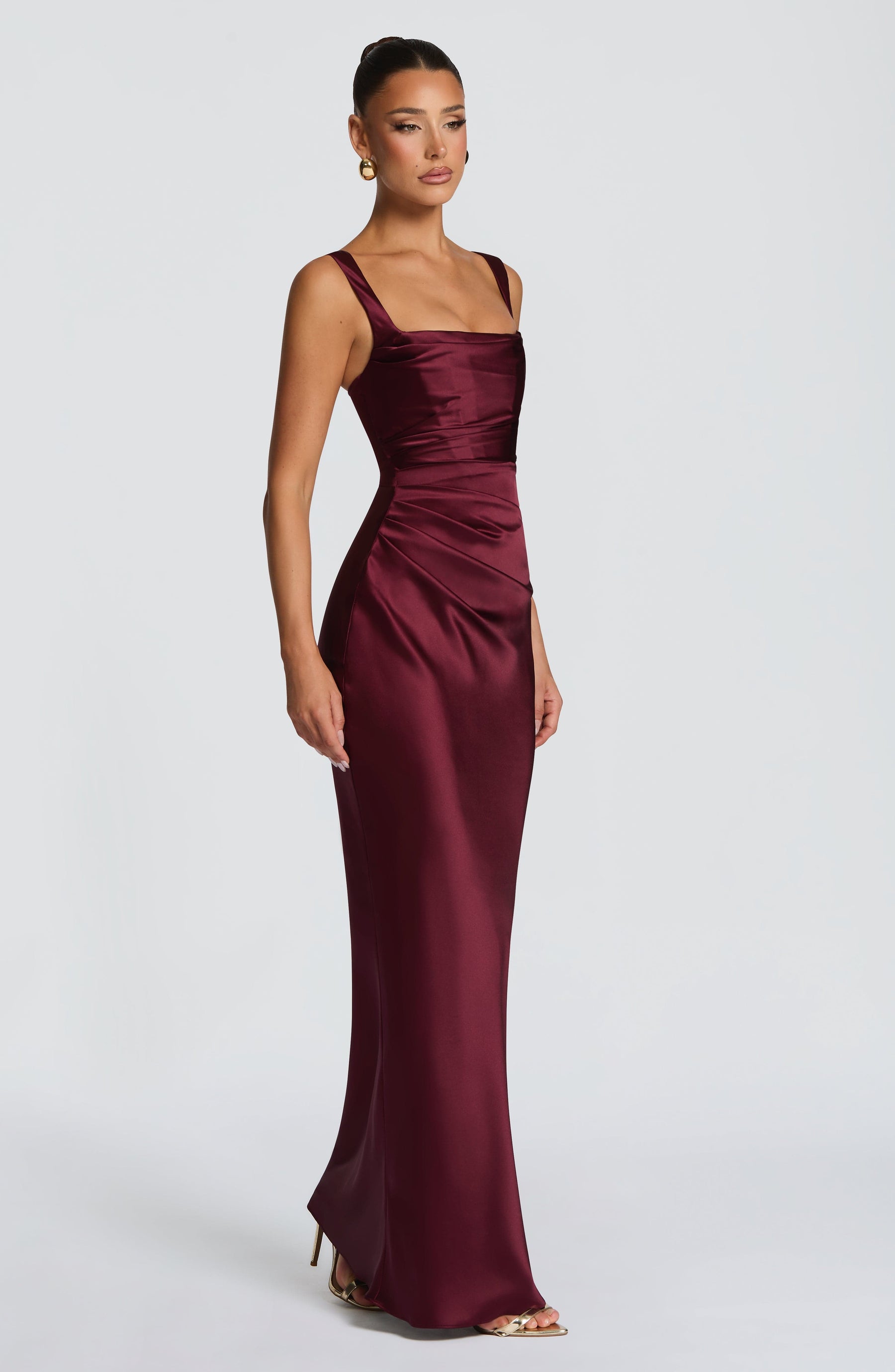 Calanthe Maxi Dress - Cherry Lacquer M.T
