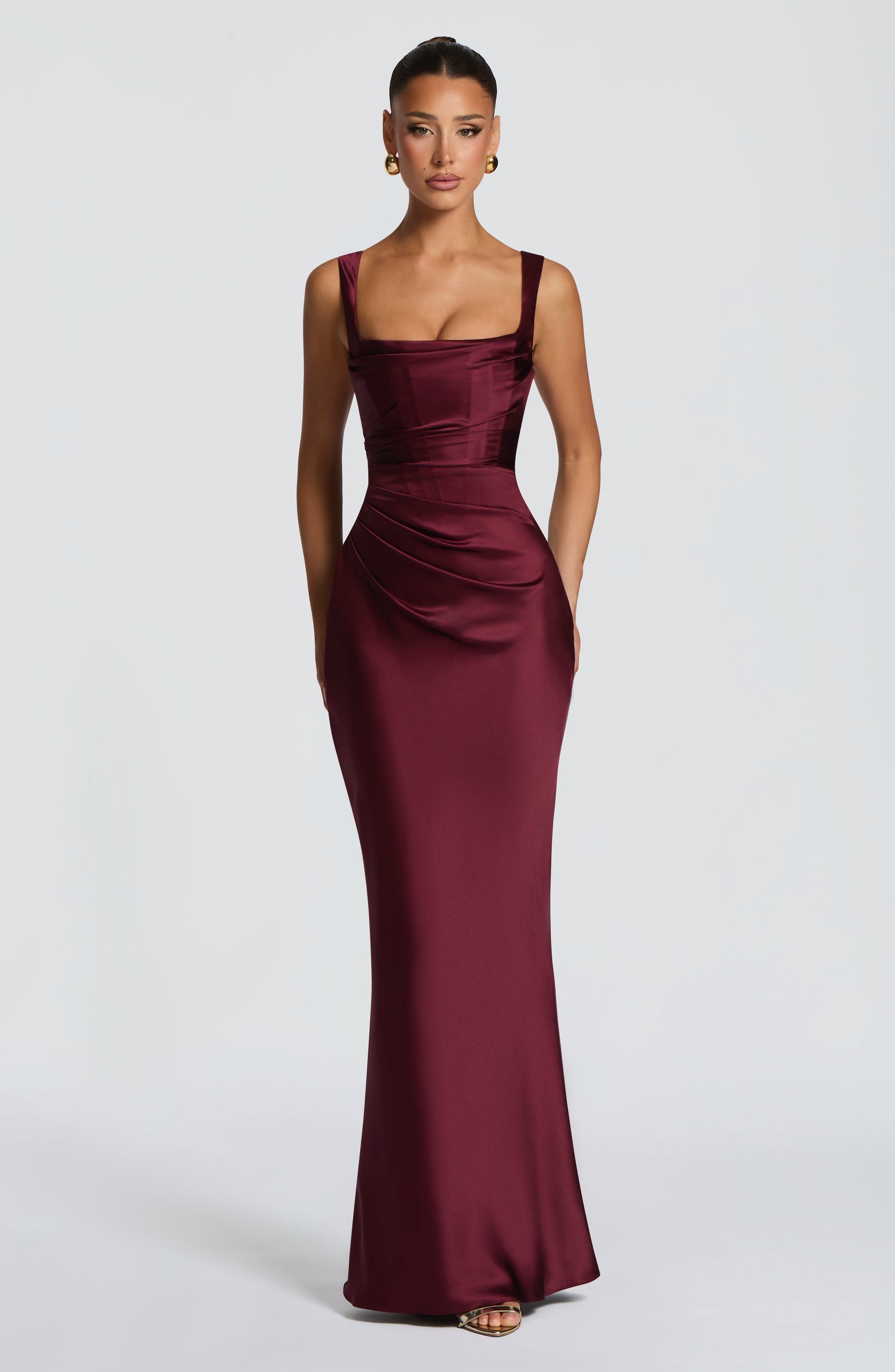 Calanthe Maxi Dress - Cherry Lacquer M.T