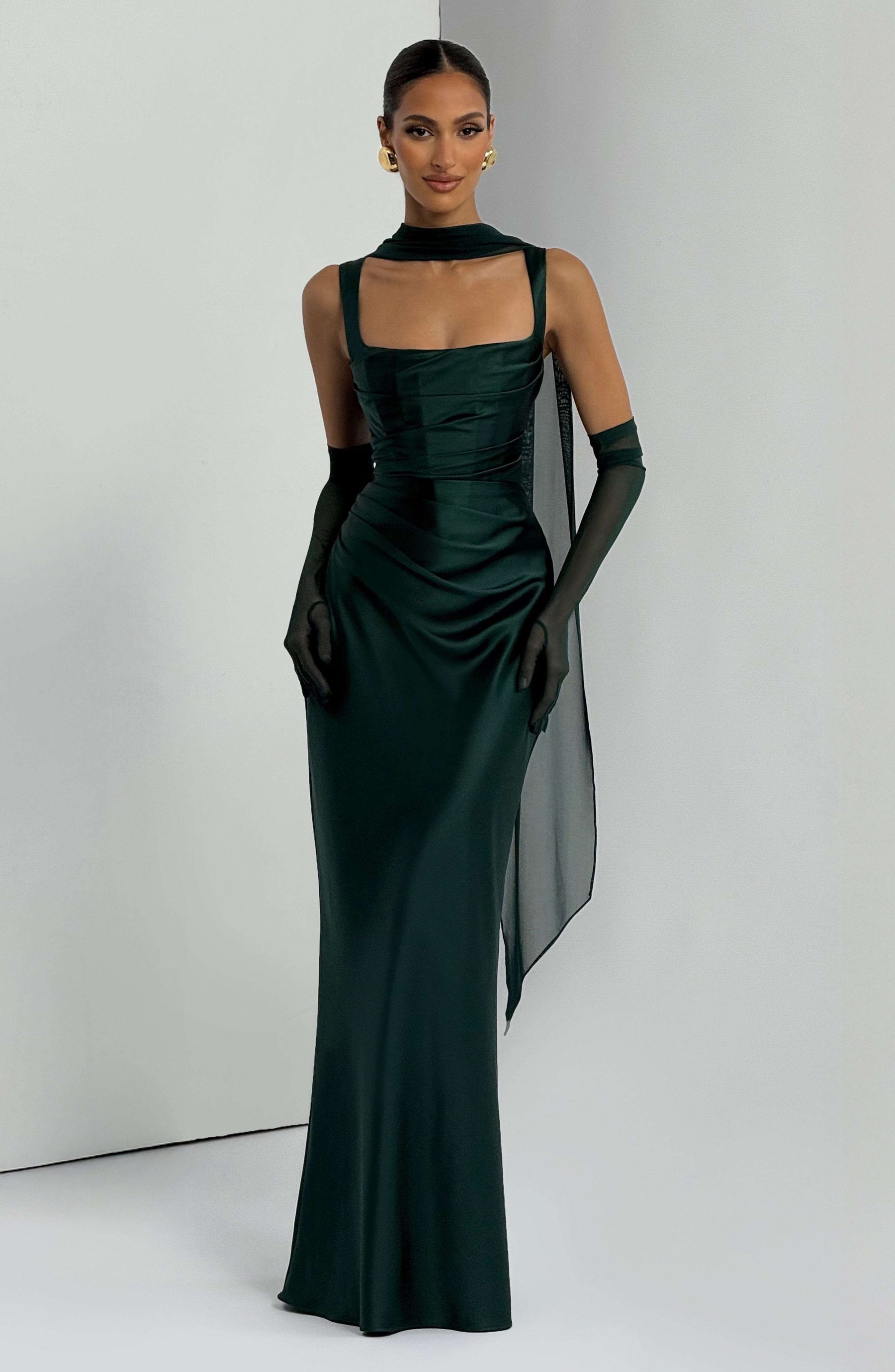 Calanthe Maxi Dress - Emerald M.T