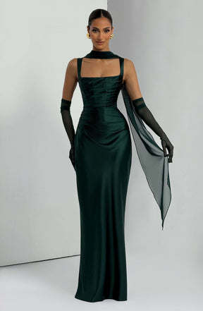 Calanthe Maxi Dress - Emerald M.T