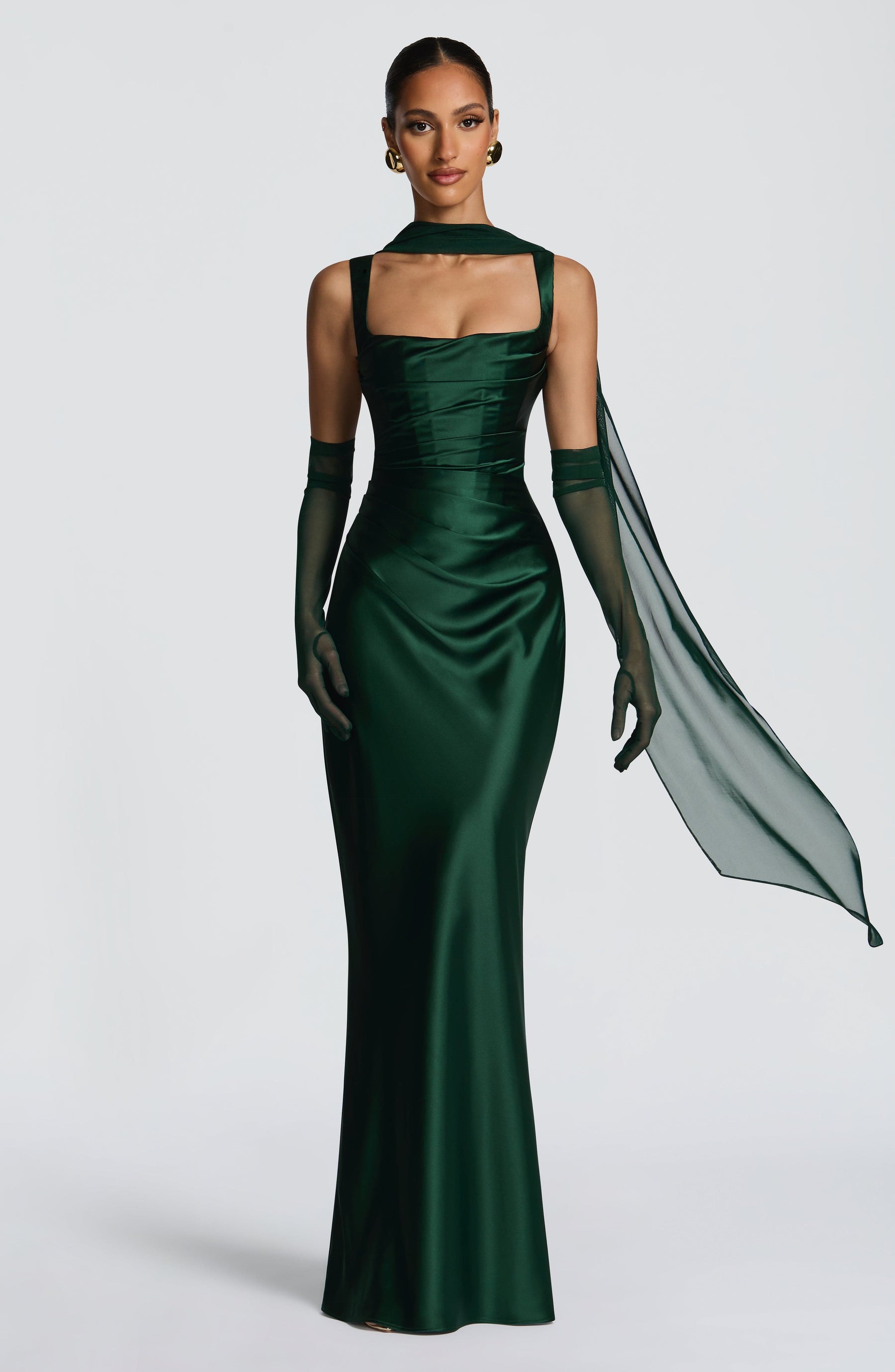 Calanthe Maxi Dress - Emerald M.T