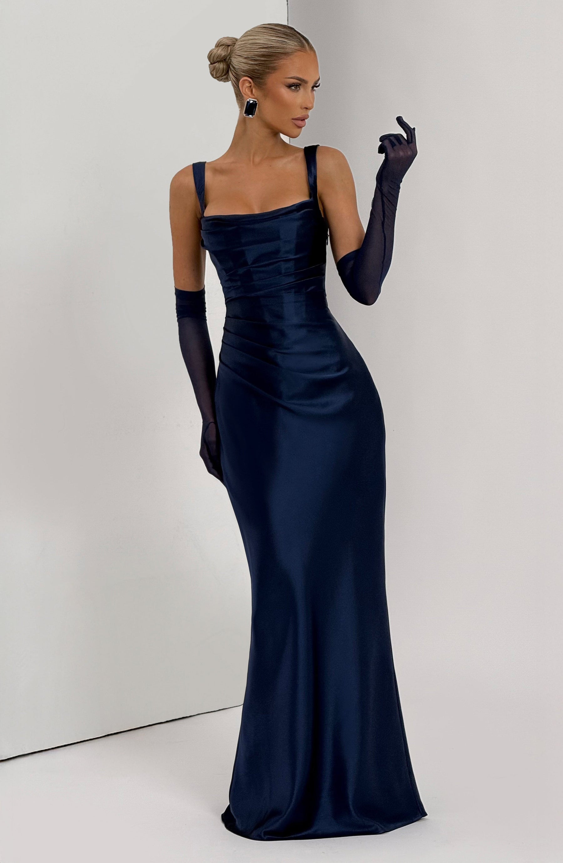 Calanthe Maxi Dress - Navy M.T