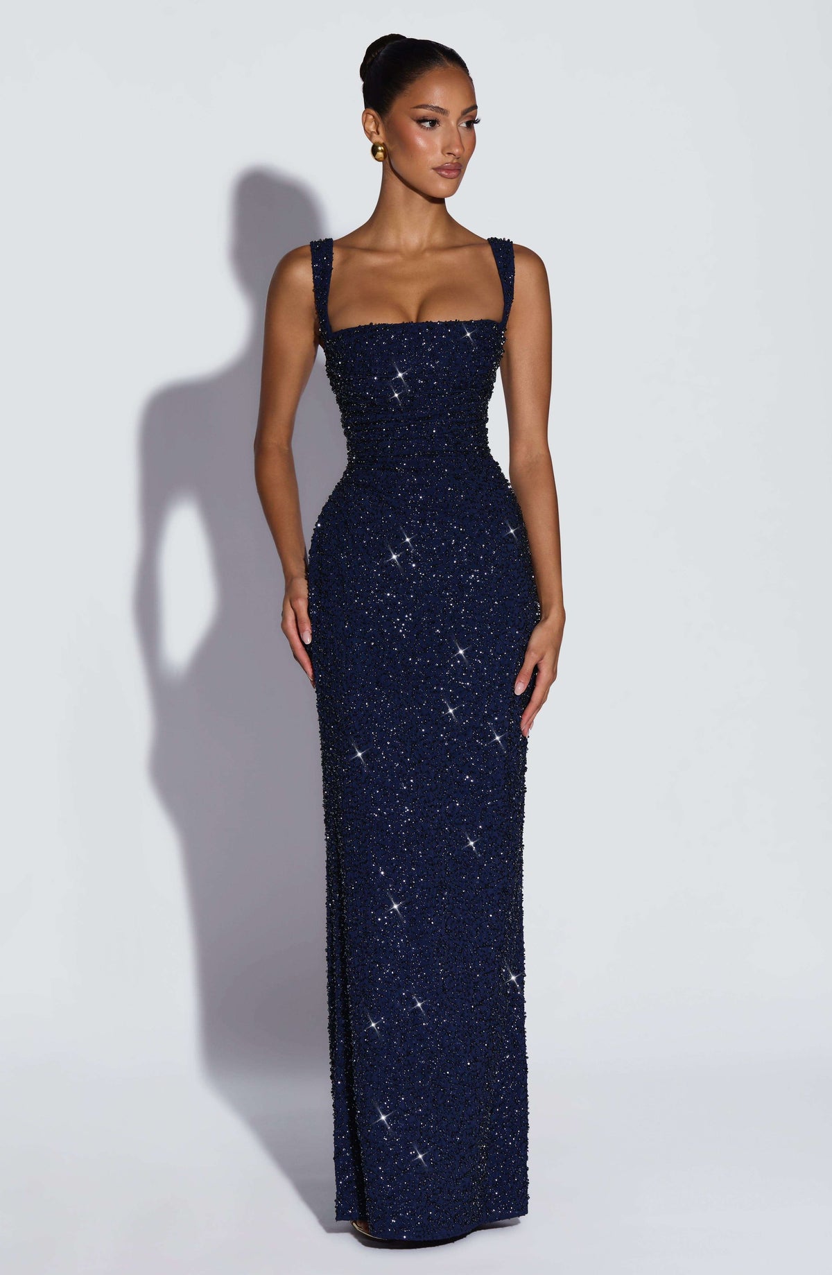 Calanthe Maxi Dress - Navy Sparkle R.F