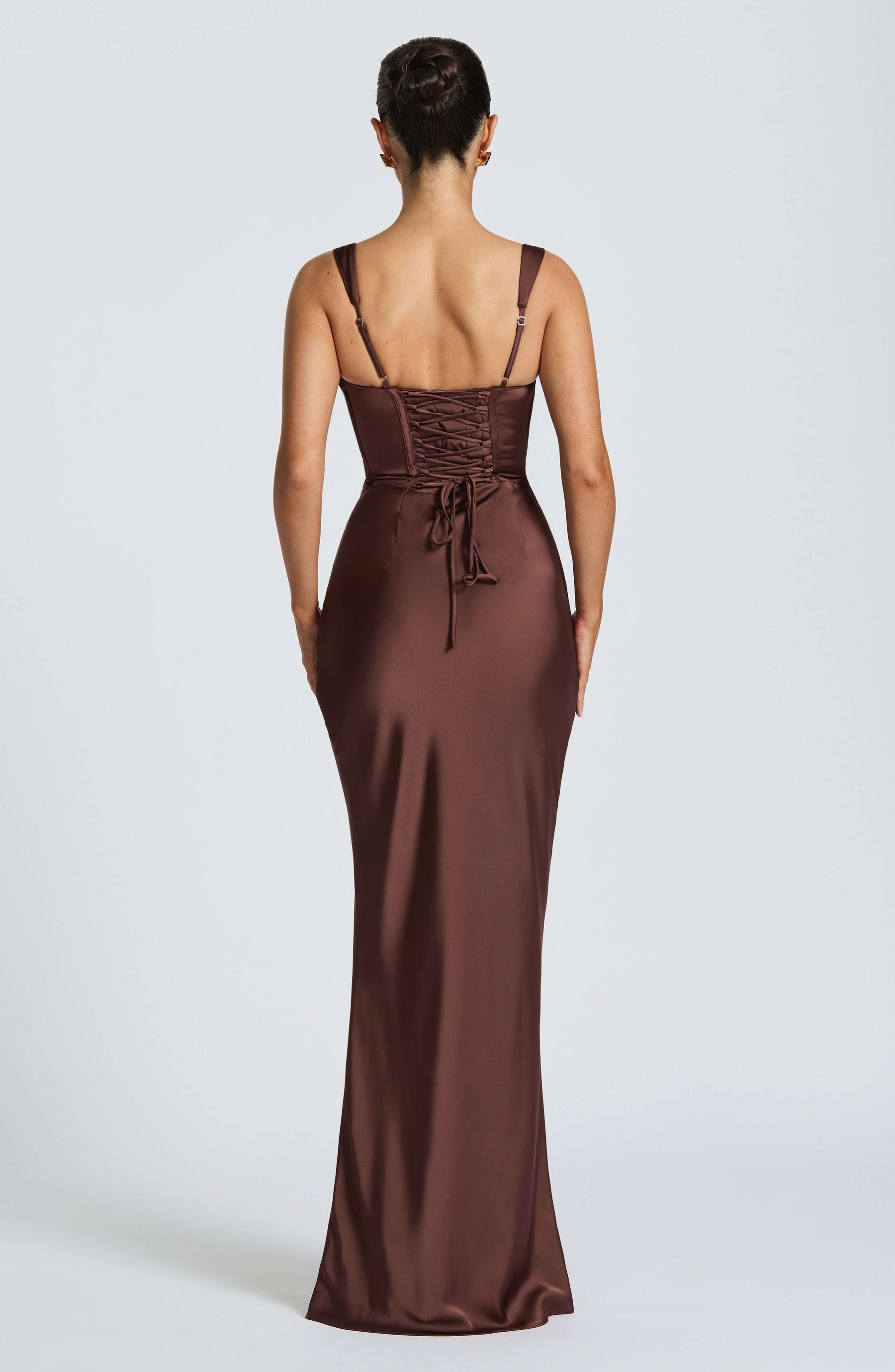 Calanthe Maxi Dress - Plum Brown M.T