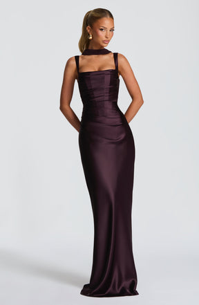 Calanthe Maxi Dress - Plum M.T