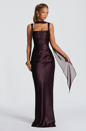 Calanthe Maxi Dress - Plum M.T