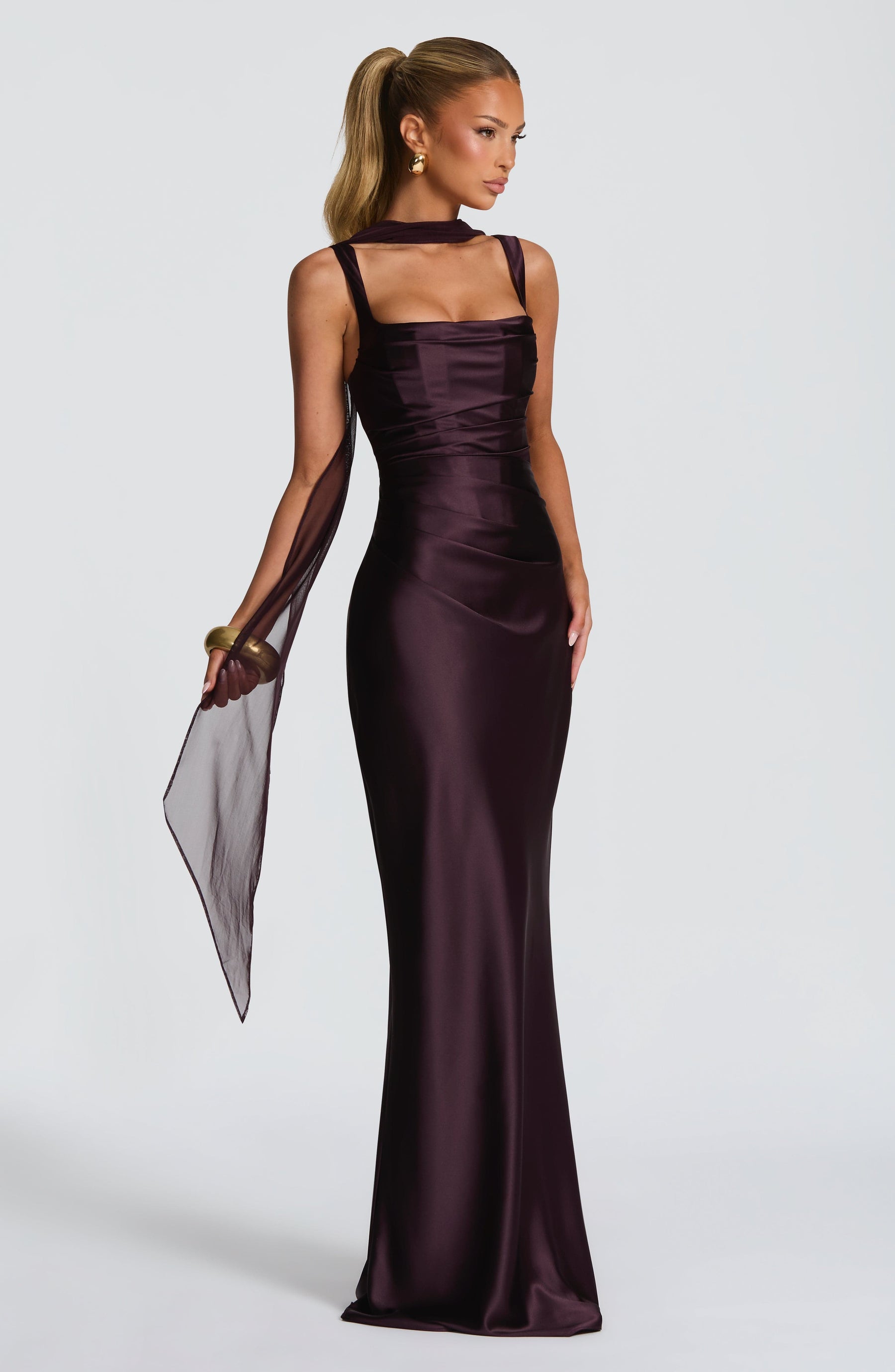 Calanthe Maxi Dress - Plum M.T
