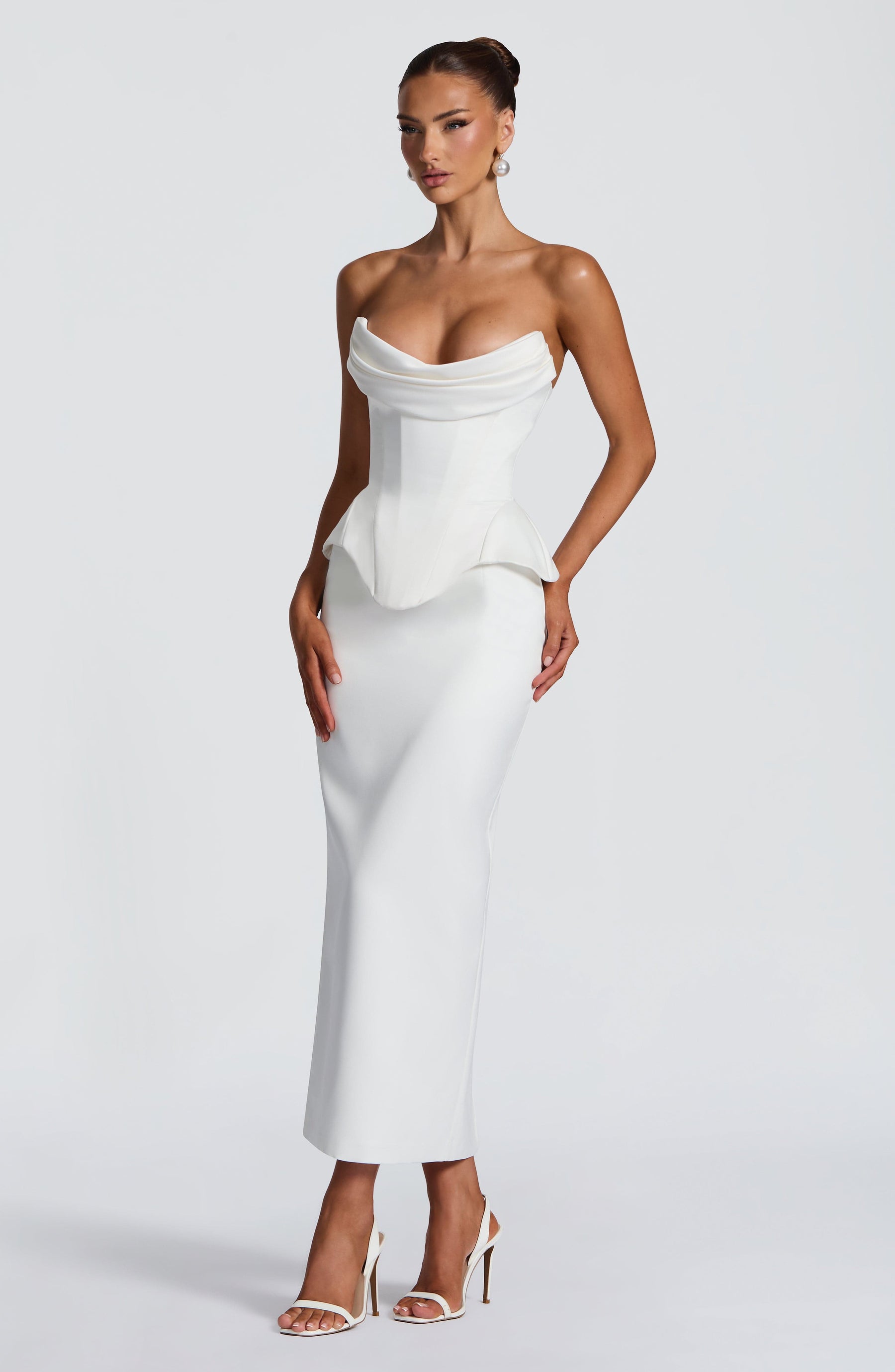 Calliope Midi Skirt - Ivory R.F