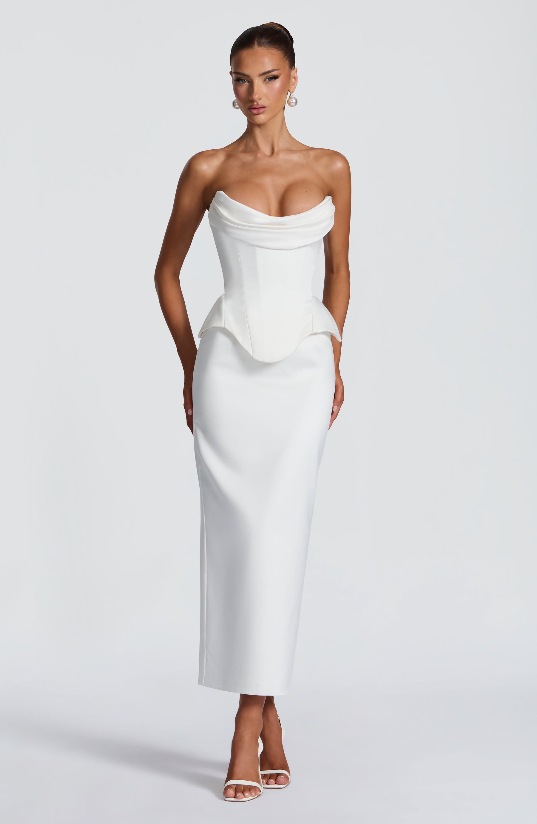 Calliope Midi Skirt - Ivory R.F