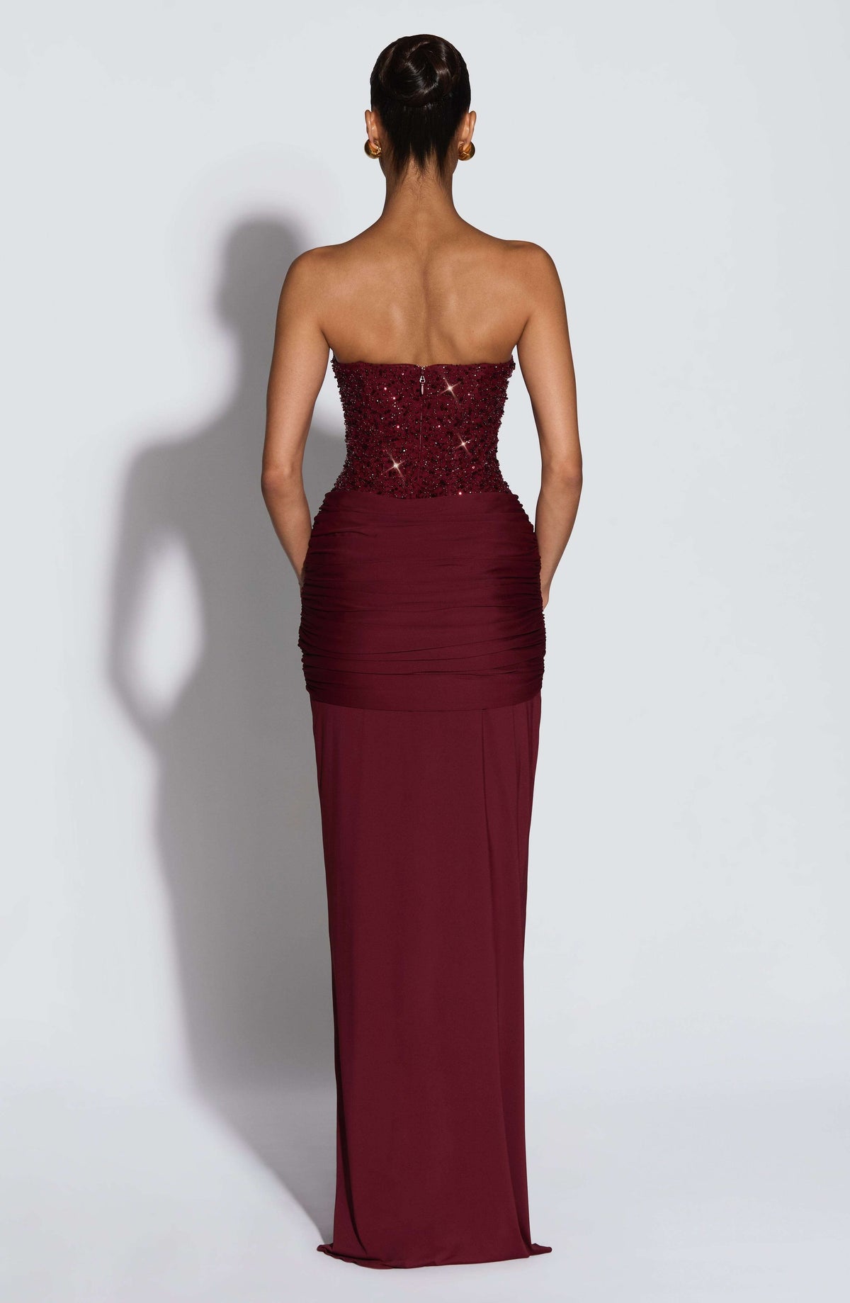Carina Maxi Dress - Burgundy Ryvelle