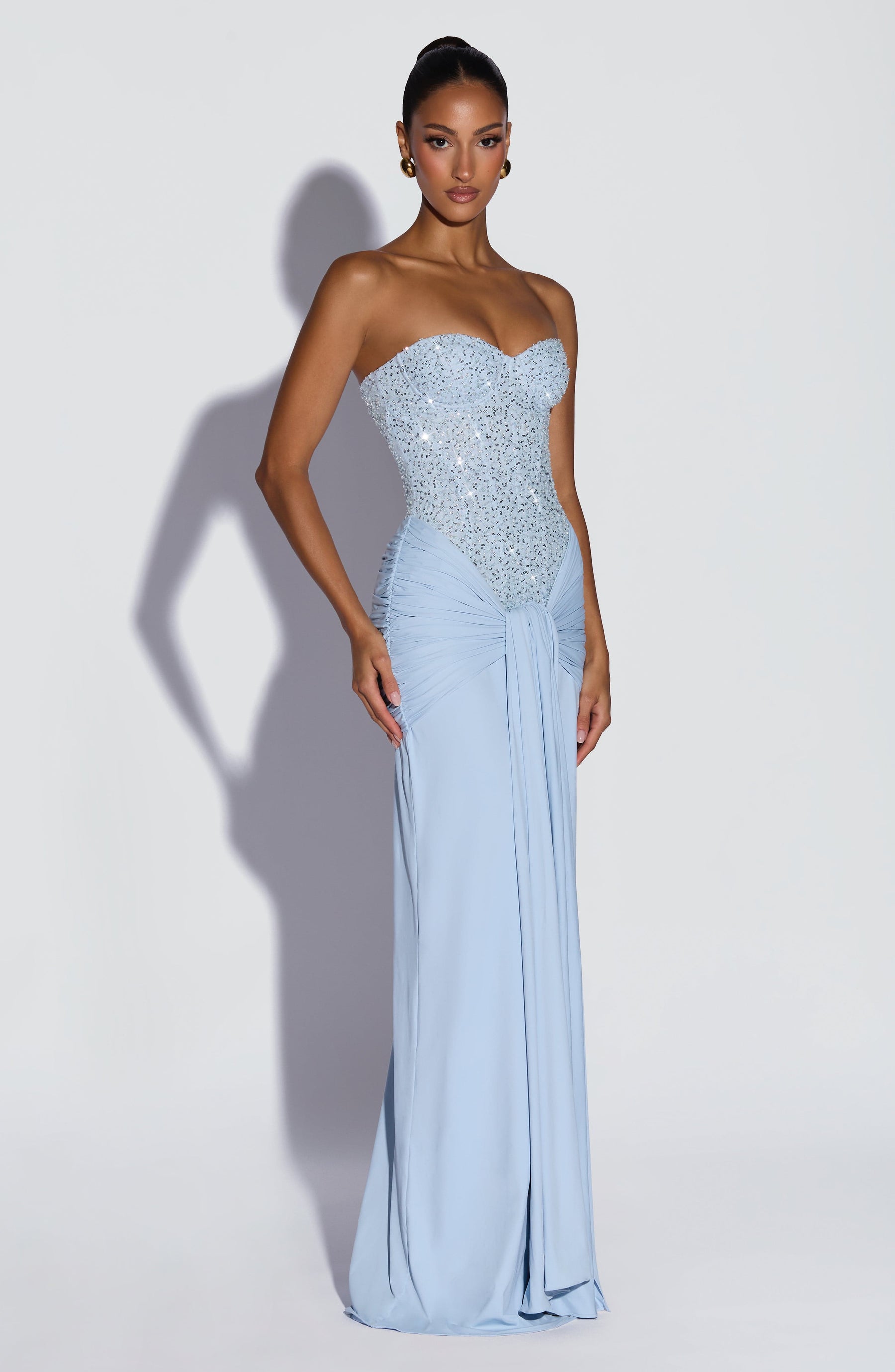 Carina Maxi Dress - Glacier Blue Ryvelle