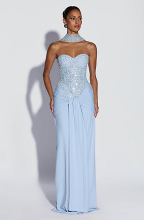 Carina Maxi Dress - Glacier Blue Ryvelle