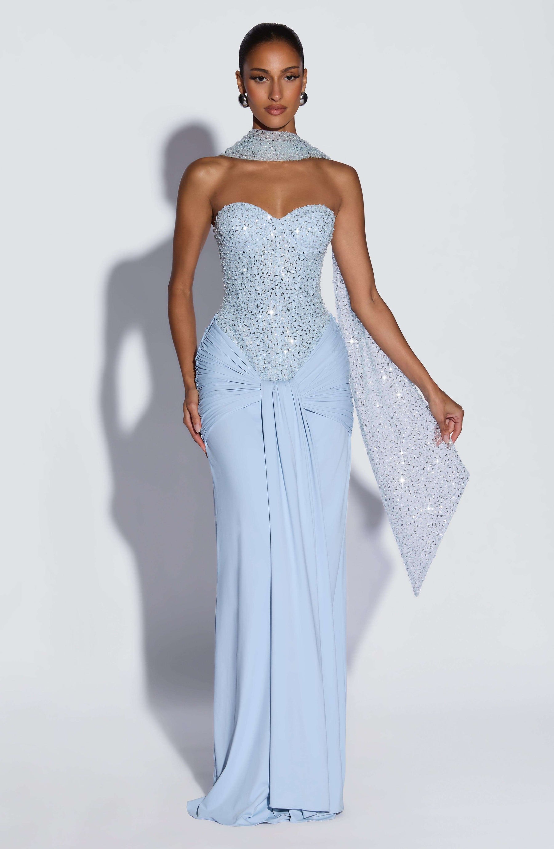 Carina Maxi Dress - Glacier Blue Ryvelle