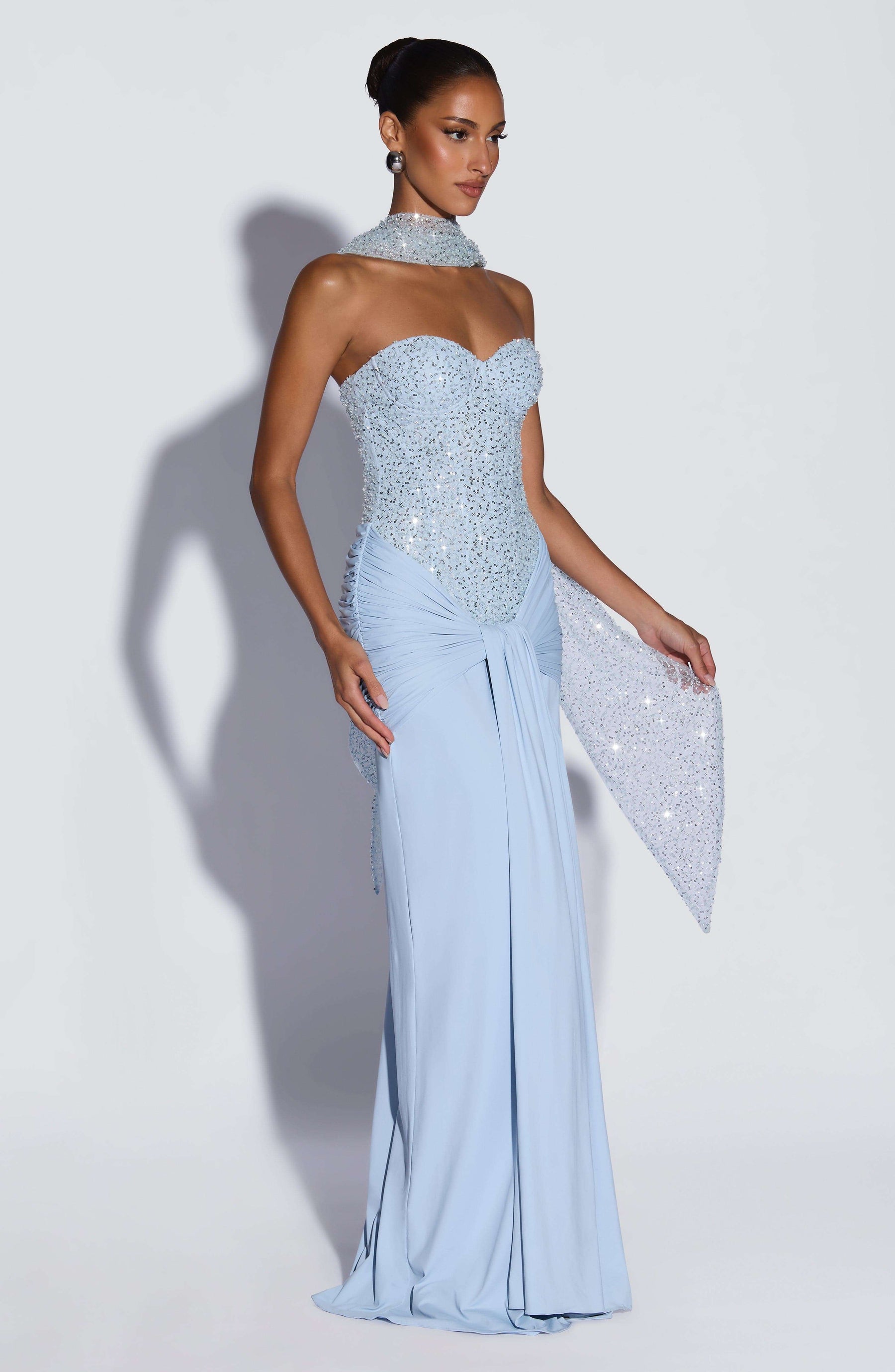 Carina Maxi Dress - Glacier Blue Ryvelle