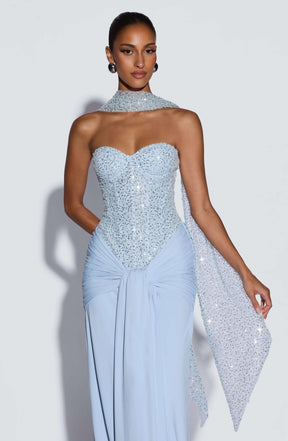 Carina Maxi Dress - Glacier Blue Ryvelle