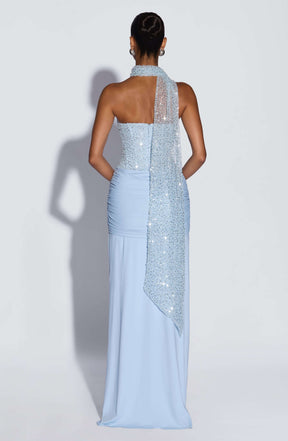 Carina Maxi Dress - Glacier Blue Ryvelle