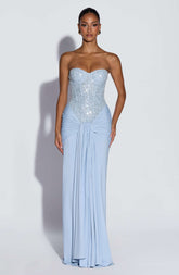 Carina Maxi Dress - Glacier Blue Ryvelle