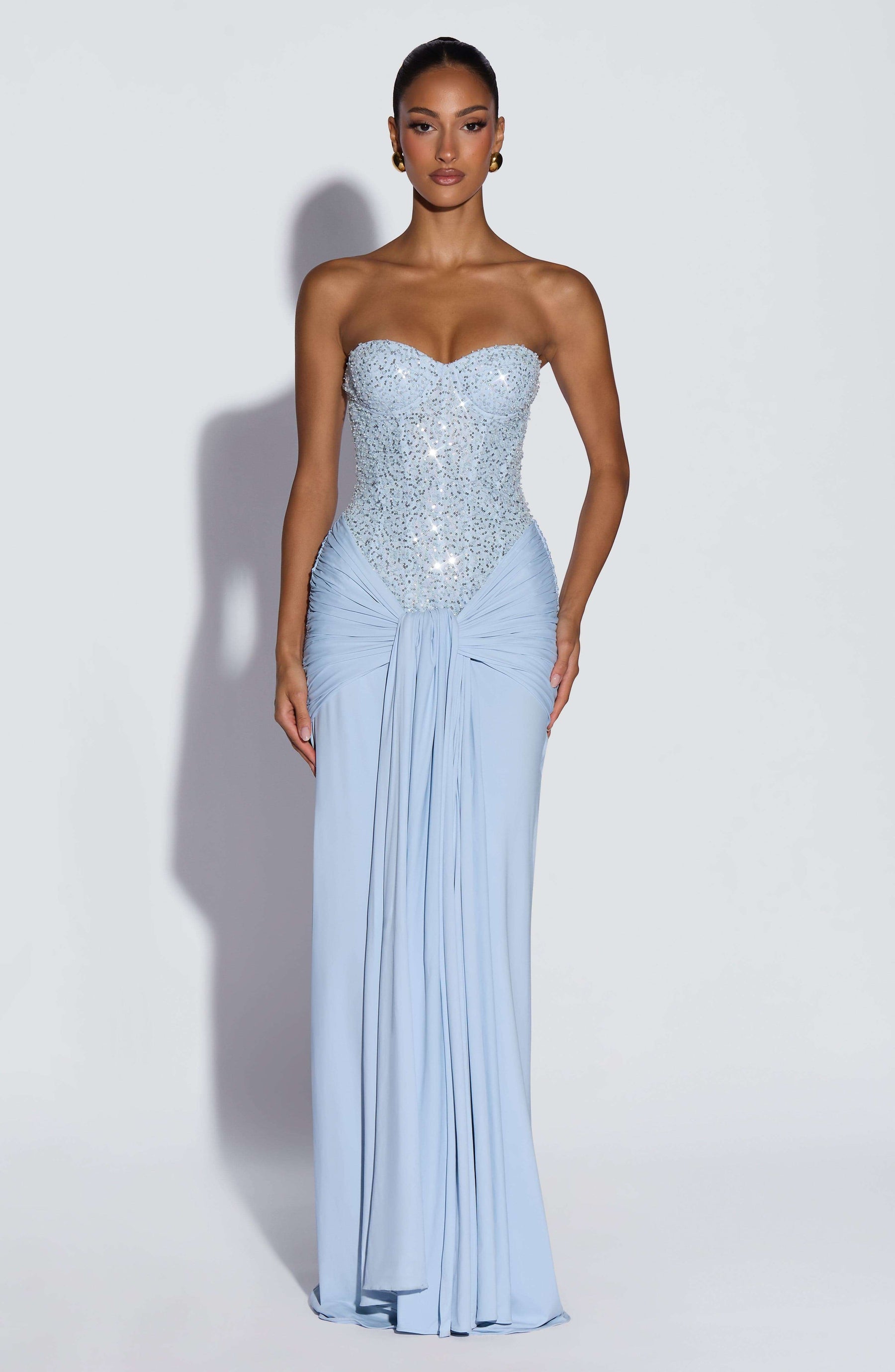Carina Maxi Dress - Glacier Blue Ryvelle