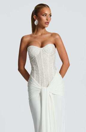 Carina Maxi Dress - Ivory Ryvelle