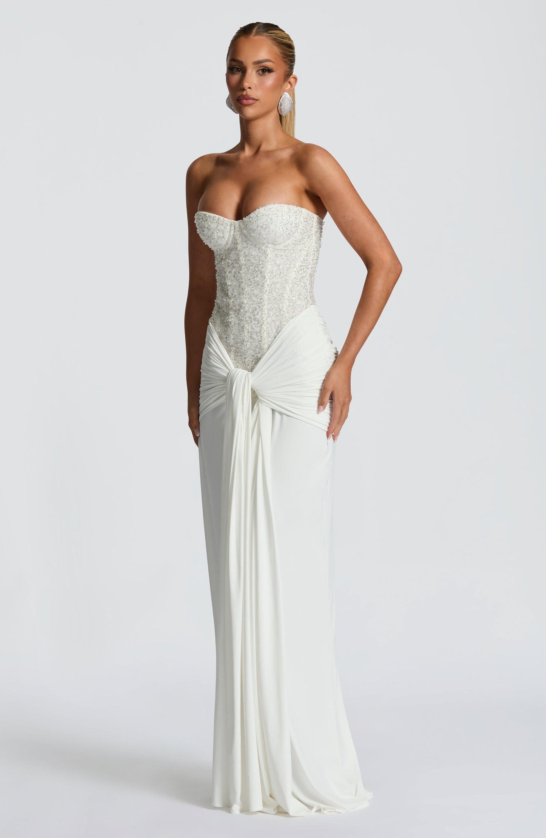 Carina Maxi Dress - Ivory Ryvelle