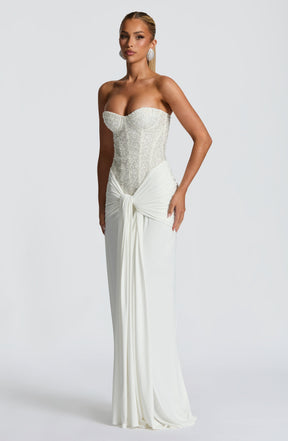 Carina Maxi Dress - Ivory Ryvelle