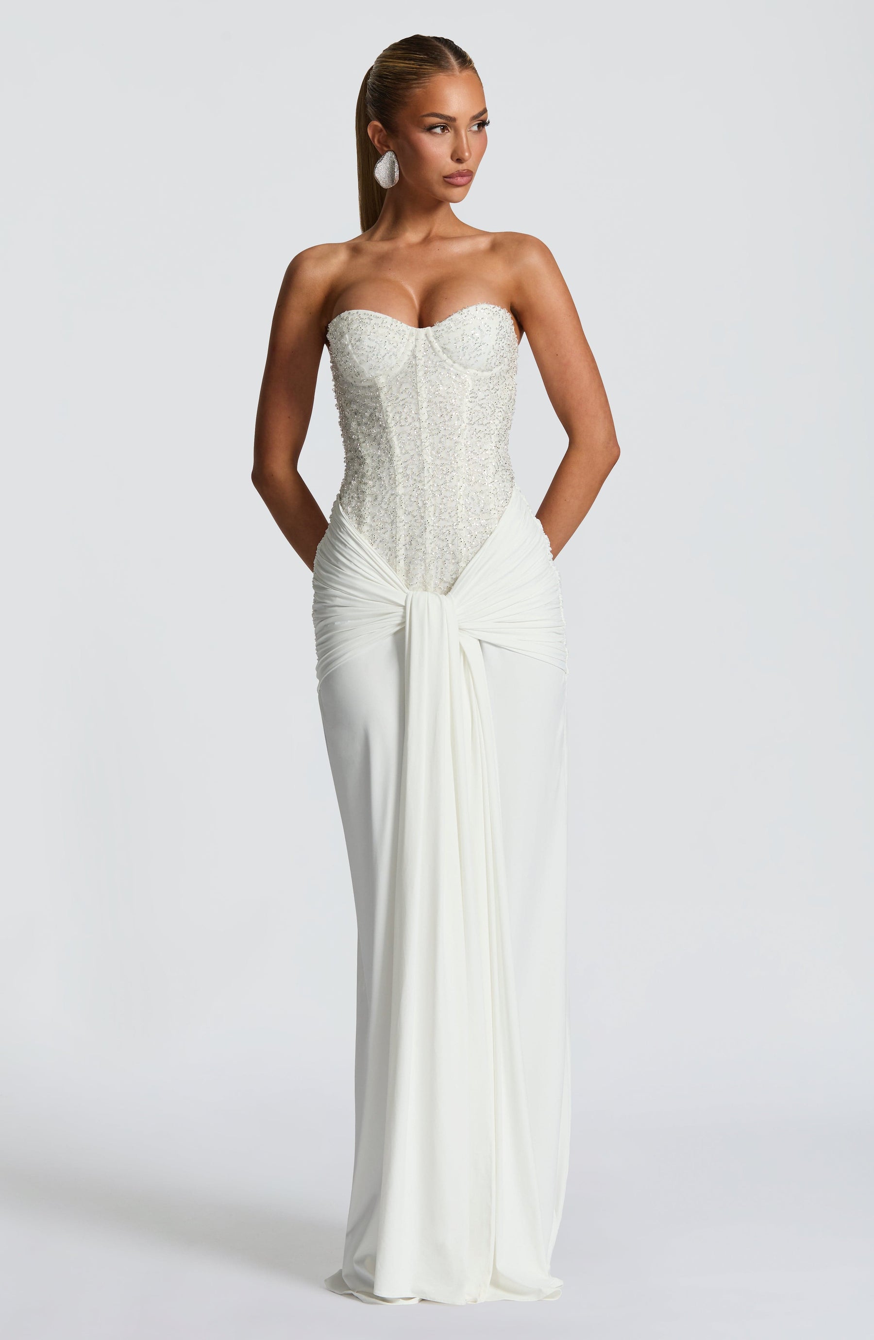 Carina Maxi Dress - Ivory Ryvelle