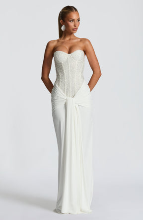 Carina Maxi Dress - Ivory Ryvelle