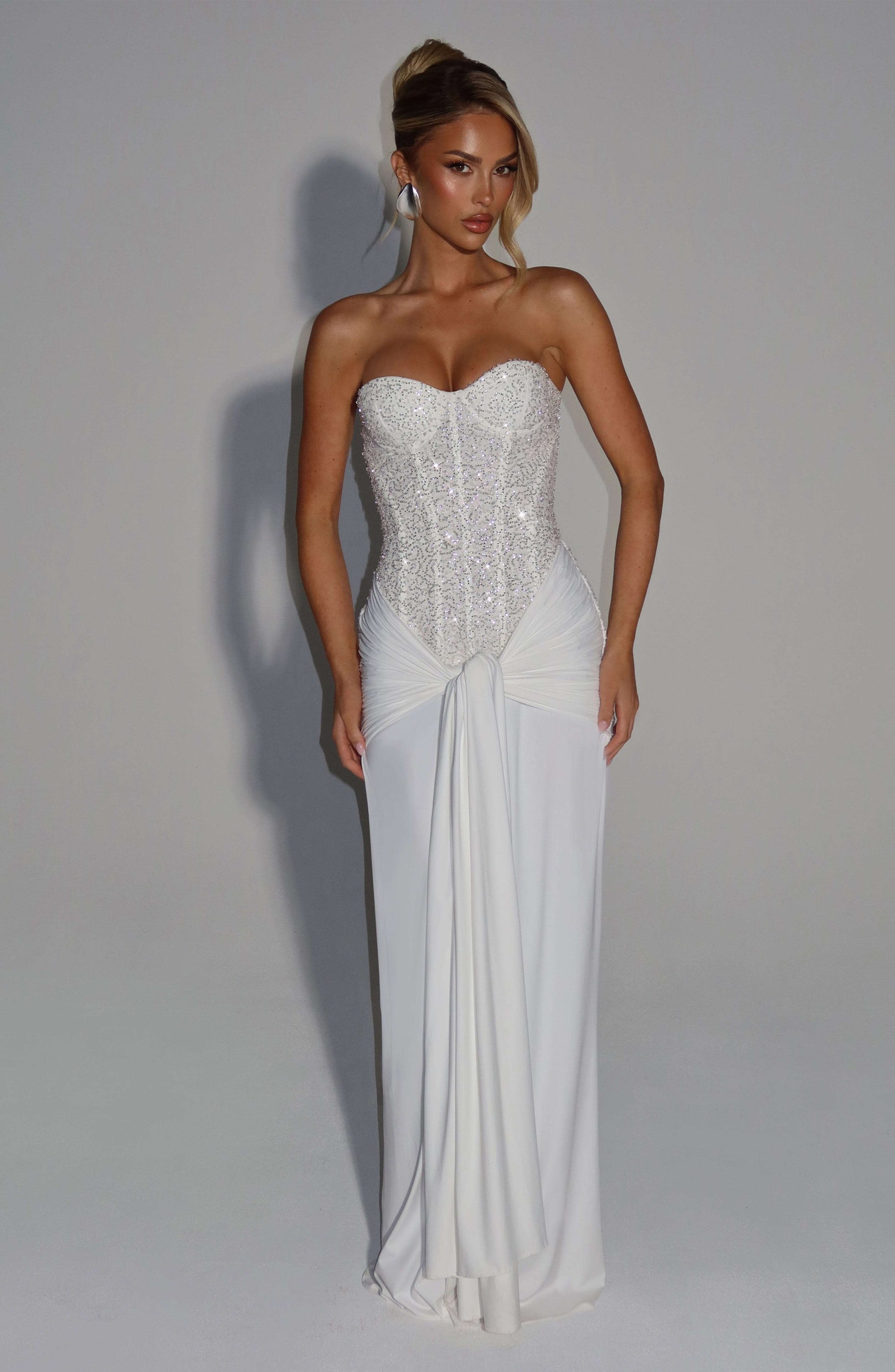 Carina Maxi Dress - Ivory Ryvelle