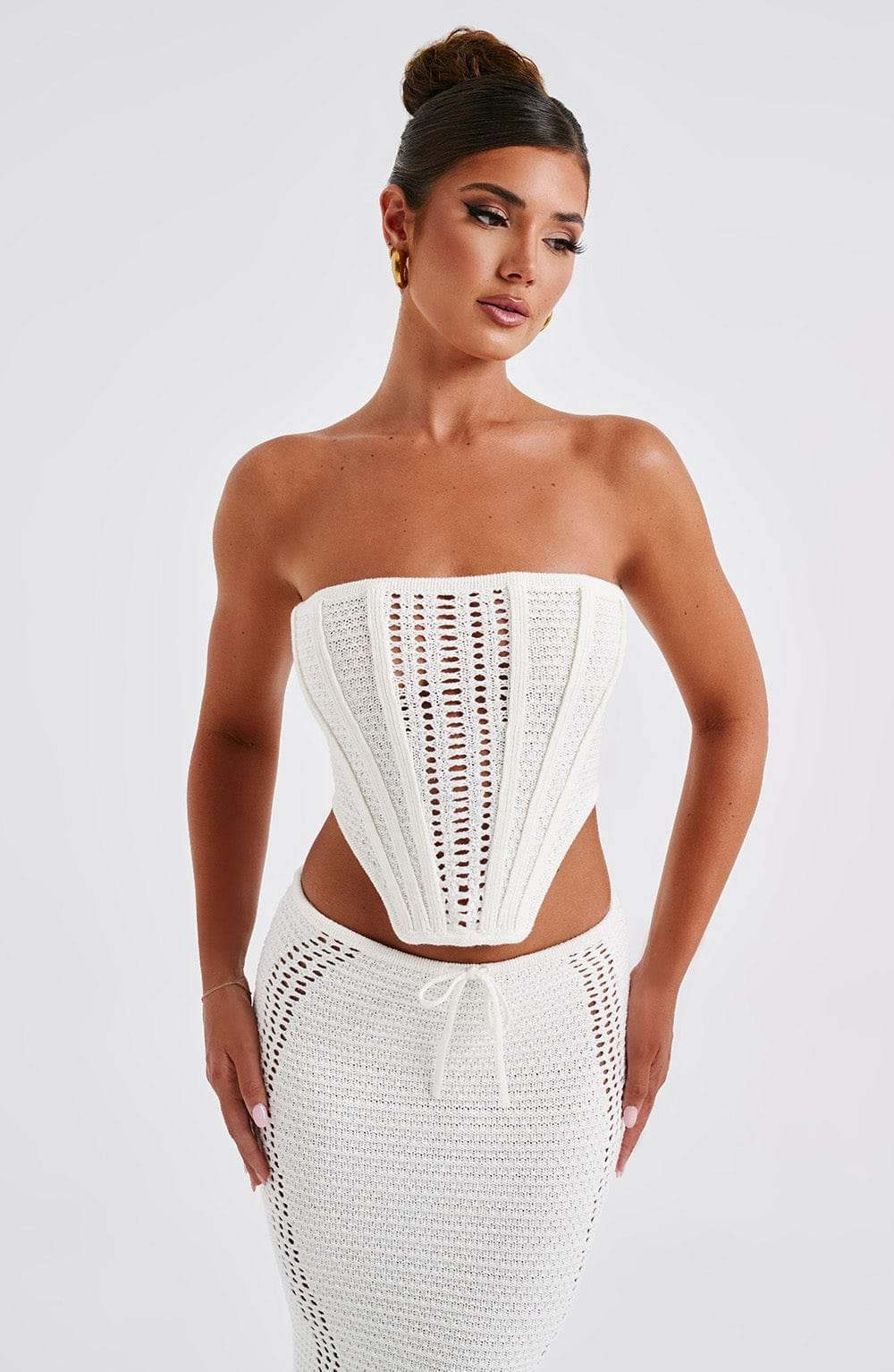 Carly Corset - White Ryvelle