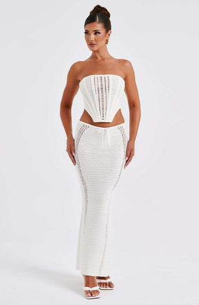 Carly Corset - White Ryvelle