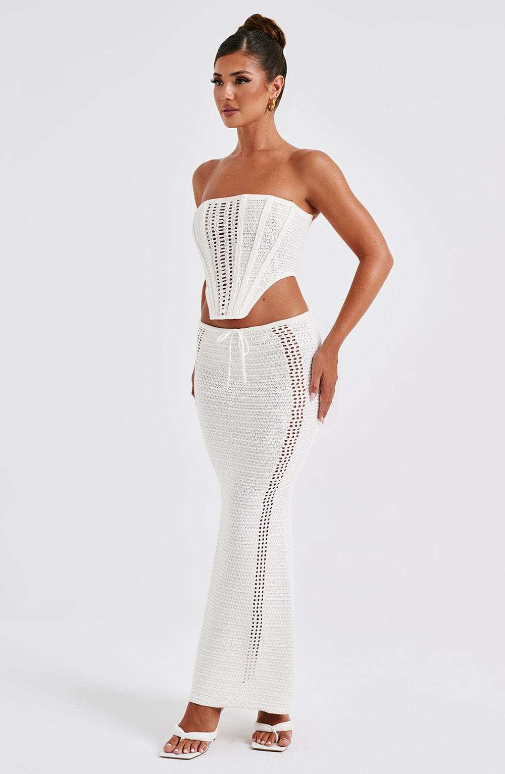 Carly Corset - White Ryvelle