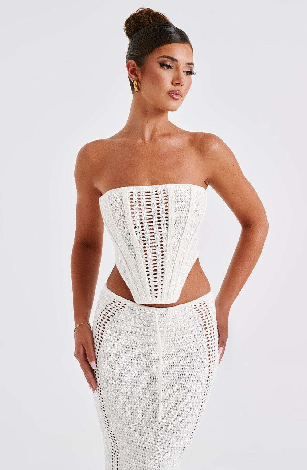 Carly Corset - White Ryvelle