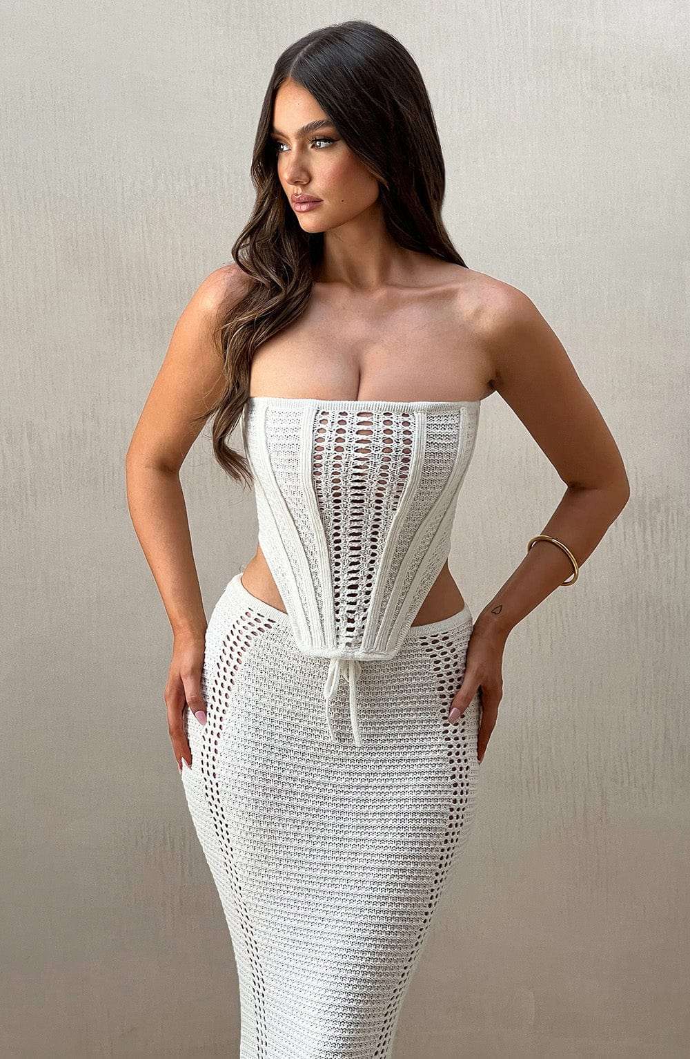 Carly Corset - White Ryvelle
