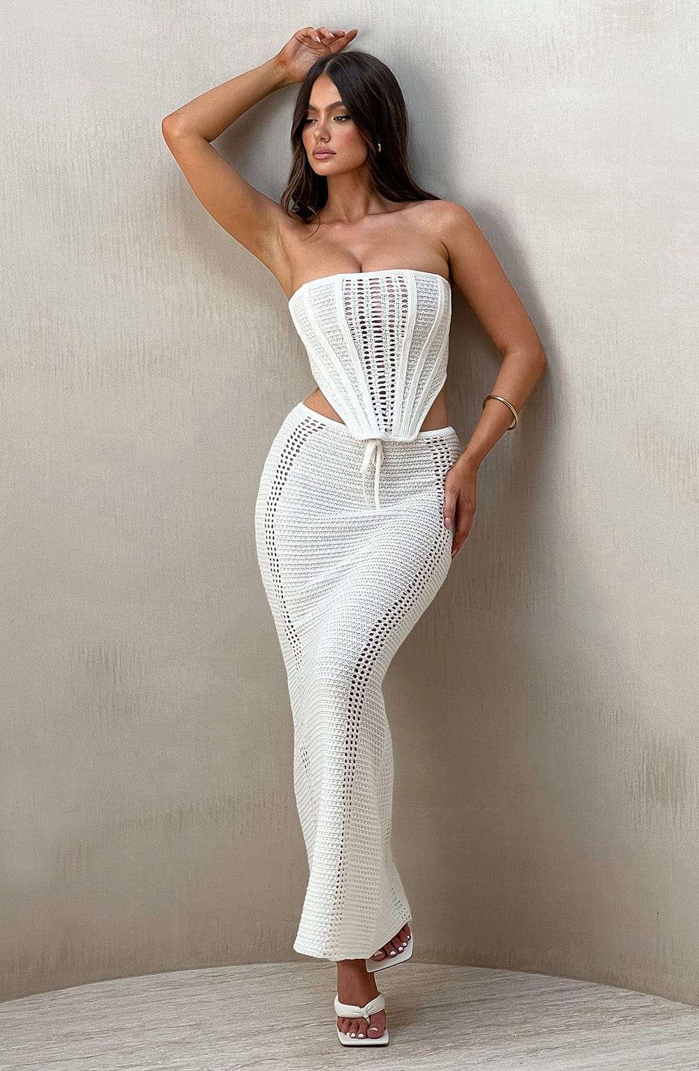 Carly Corset - White Ryvelle