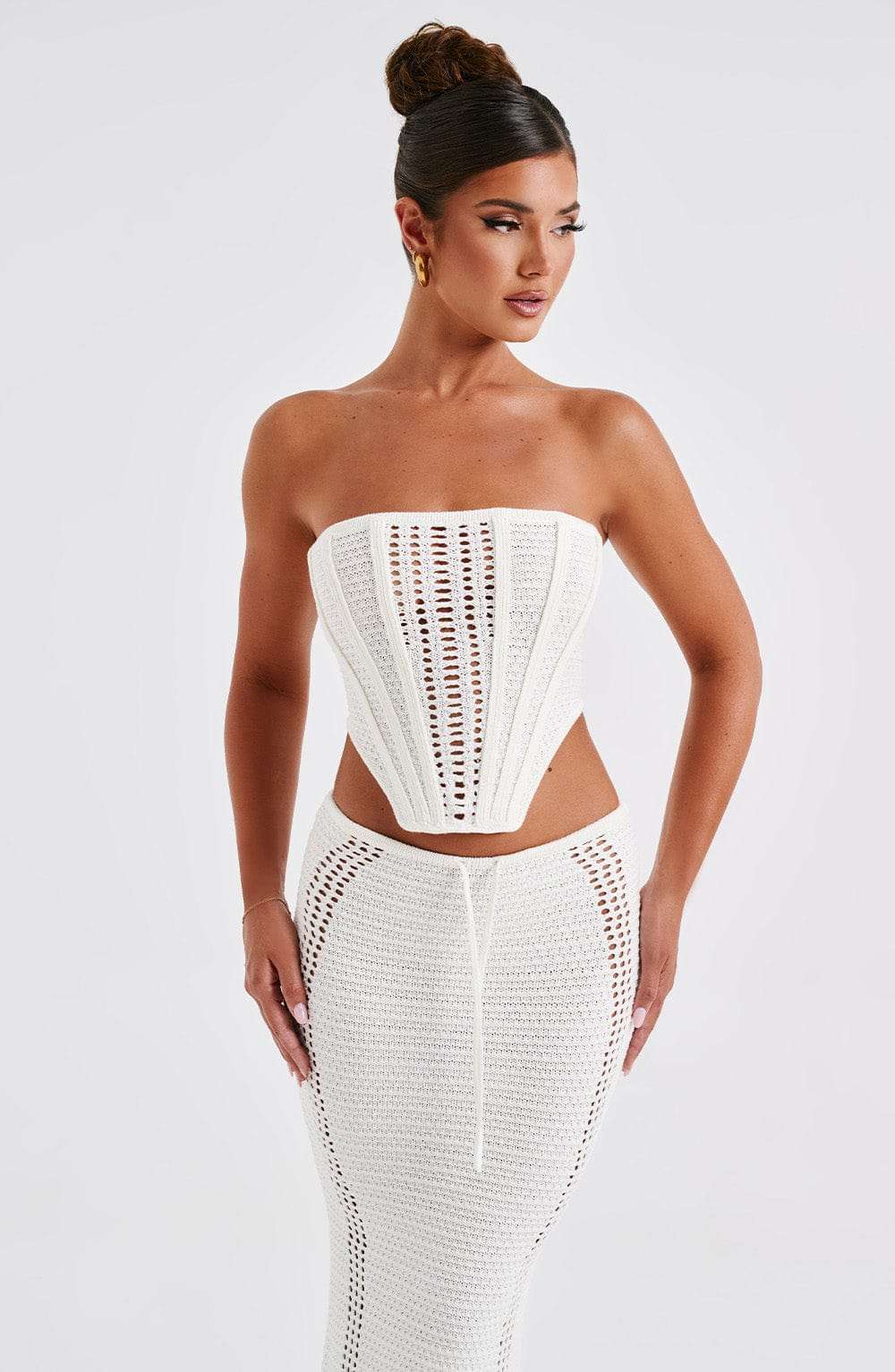 Carly Corset - White Ryvelle