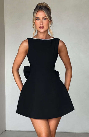 Carrie Mini Dress - Black Ryvelle