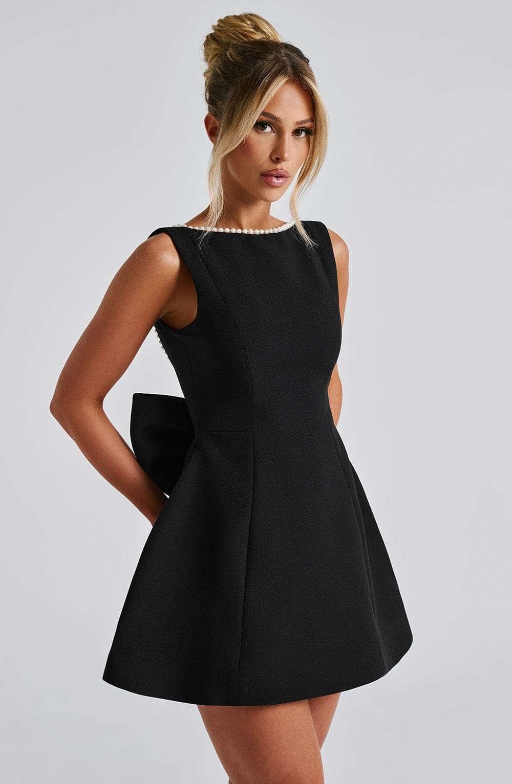Carrie Mini Dress - Black Ryvelle
