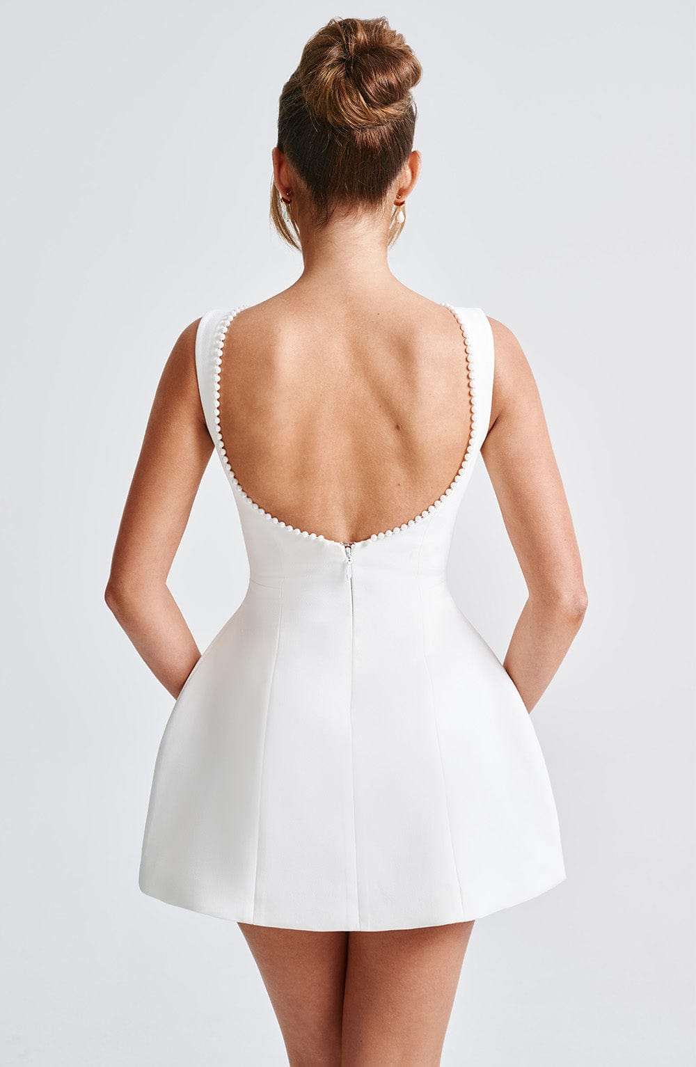Carrie Mini Dress - Ivory Ryvelle