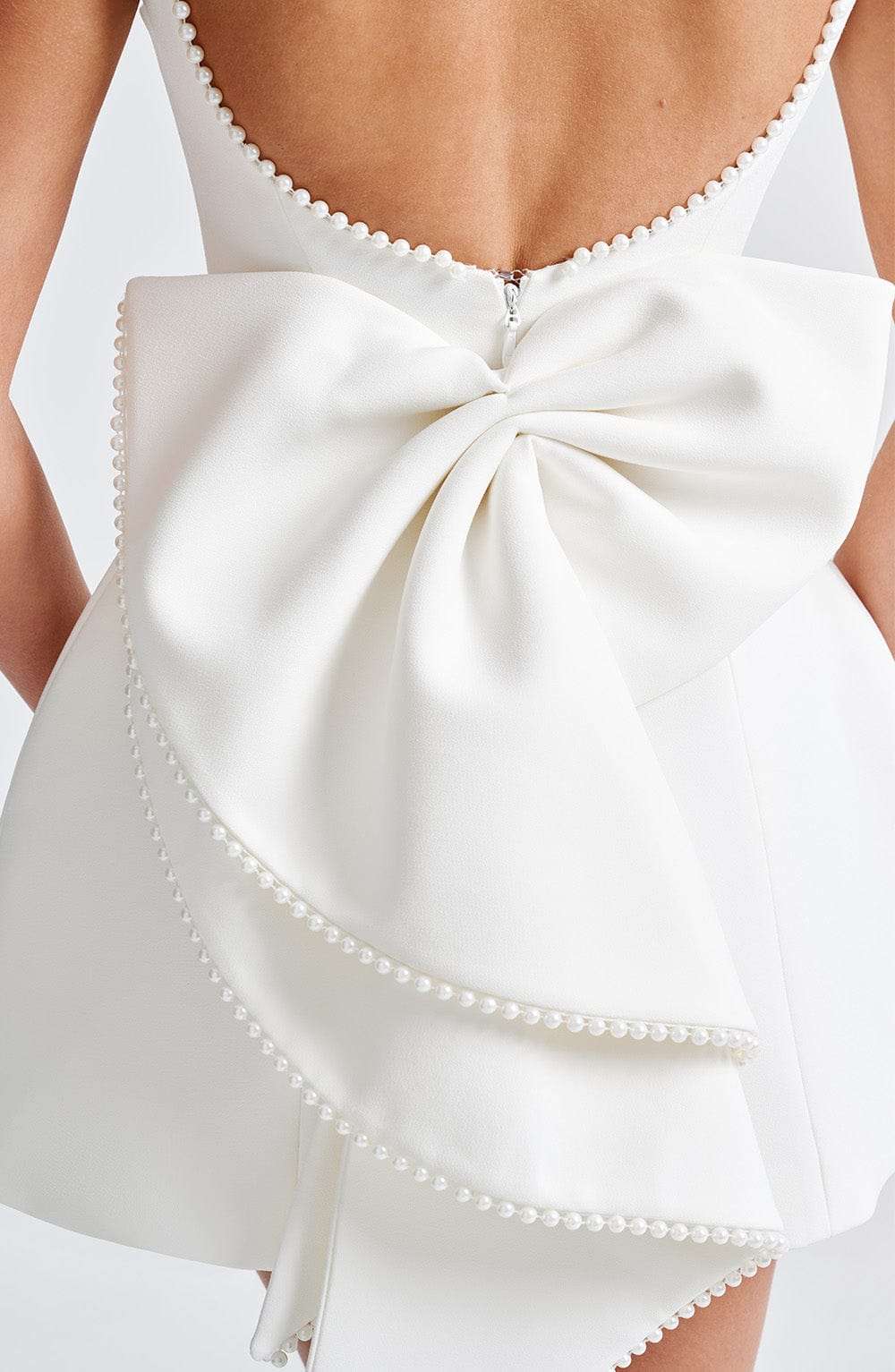 Carrie Mini Dress - Ivory Ryvelle