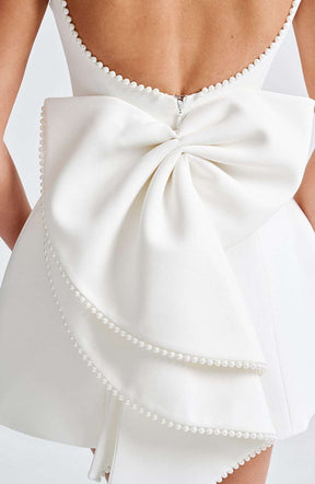 Carrie Mini Dress - Ivory Ryvelle