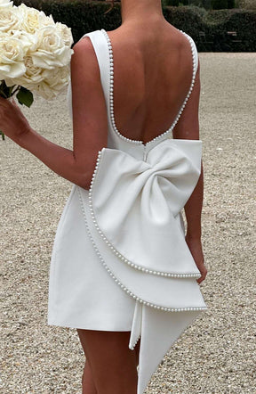 Carrie Mini Dress - Ivory Ryvelle