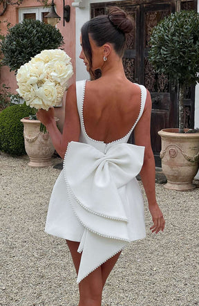 Carrie Mini Dress - Ivory Ryvelle