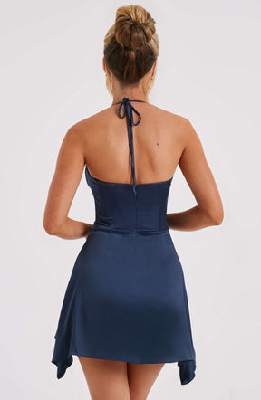 Cartia Mini Dress - Navy Ryvelle