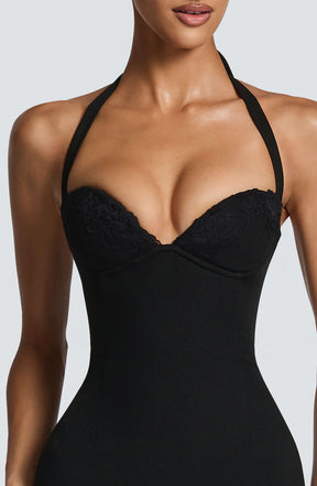 Cassia Midi Dress - Black Ryvelle